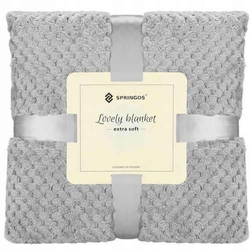 GRUBY KOC CIEPŁY NARZUTA DWUSTRONNA NA ŁÓŻKO KANAPĘ 220x200 cm PLED MIĘKKI na Arena.pl