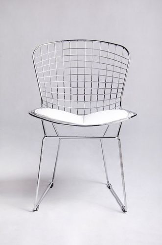 Krzesło NET SOFT chrom - biała poduszka na Arena.pl