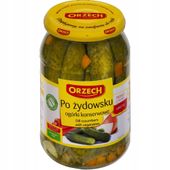 Ogórki konserwowe po żydowsku 900g