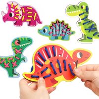 gra logiczna zręcznościowa przeplatanka dinozaury jhtoy-428