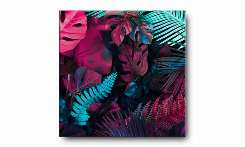 OBRAZ NA PŁÓTNIE 046 Kolorowe liście 30x30cm na Arena.pl