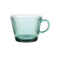Filiżanki szklanki z uchem kubki szklane Altom Design Ofelia 410 ml 6 sztuk