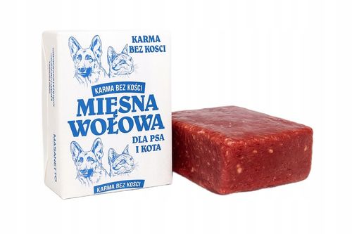 MIĘSO MROŻONE DLA PSA WOŁOWE BEZ KOŚCI 100% 10KG BARF KOSTKI KARMA WOŁOWA na Arena.pl