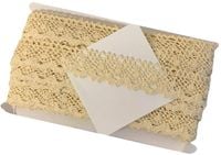 Koronka Bawełniana S-06  ( 1 mb ) Naturalna