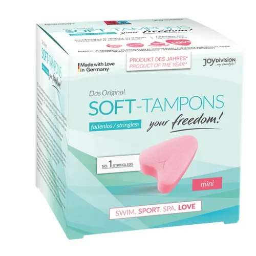 joydivision soft-tampons mini 3 szt. - bezsznurkowe, ergonomiczne, oeko-tex na Arena.pl