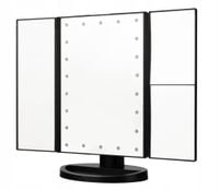 Lusterko do makijażu Humanas HS-ML04 z podświetleniem LED -czarne