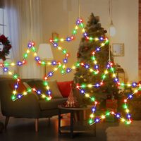 Gwiazda świecąca LED na okno świąteczna dekoracja wisząca 3 sztuki