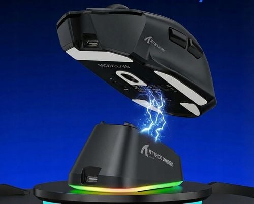 Myszka Attack Shark V6 Ultra-Light Tri-Mode czarna na Arena.pl