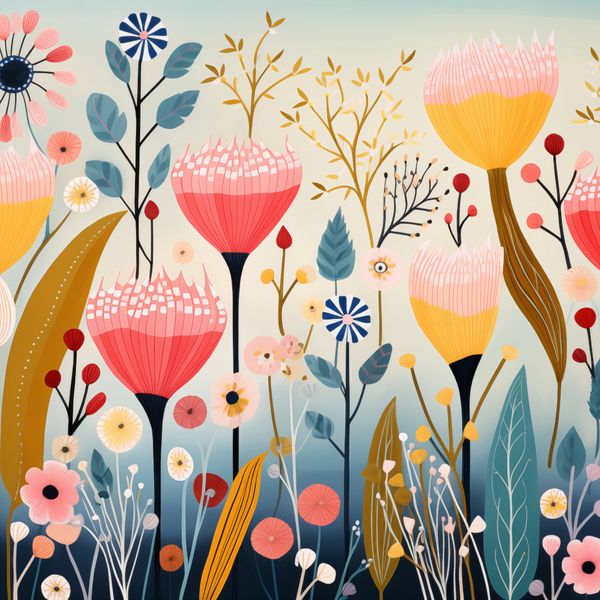 Plakat 60x60cm Ogród Marzeń zdjęcie 1