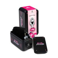 fuchsia jewelled metal butt plug