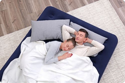 MATERAC DMUCHANY DO SPANIA 203x152x22 ŁÓŻKO DMUCHANE BESTWAY 2os. na Arena.pl