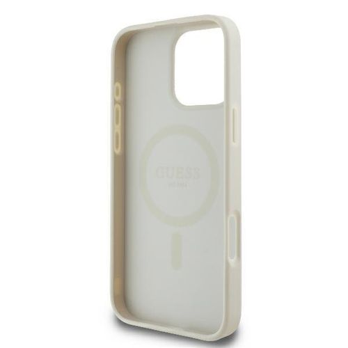 Guess GUHMP16LPGPYSH iPhone 16 Pro 6.3" biały/white hardcase Peony Script na Arena.pl