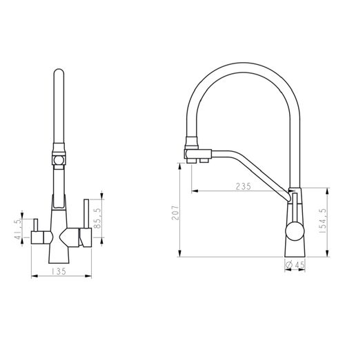 Bateria kuchenna WEZER INX4A-08 z podłączeniem do filtra wody na Arena.pl