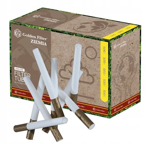 Gilzy papierosowe GOLDEN FILTER 500szt X 4 ŻYWIOŁY zestaw 2000szt na Arena.pl