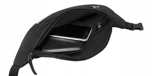 Nerka męska damska czarna saszetka sportowa biodrówka na pasku ZAGATTO na Arena.pl