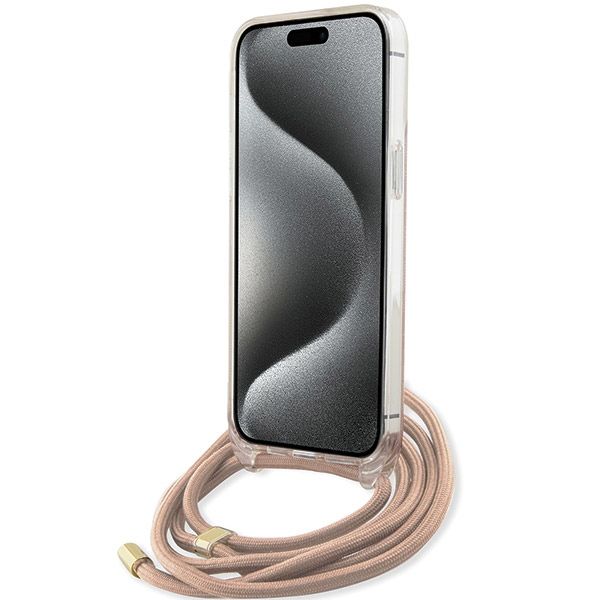 Etui Guess do iPhone 15 Pro, Różowy zdjęcie 4