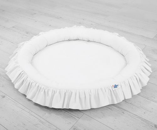 Gniazdko z falbanką - białe na Arena.pl