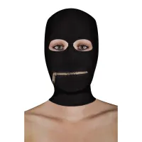 ouch! extreme zipper maska z zamkiem na usta czarna uniwersalna