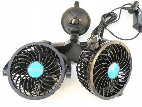 SUPER WENTYLATOR WIATRAK SAMOCHODOWY PODWÓJNY 24V na Arena.pl