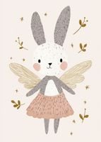 Plakat 50x70cm Wzory dla Dzieci, Dziewczynki Do Pokoju - Wróżka