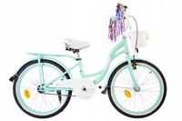 Rower dziewczęcy 20 cali dla dziewczynki koszyk bagaznik fredzle GRATISY