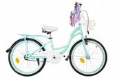 Rower dziewczęcy 20 cali dla dziewczynki koszyk bagaznik fredzle GRATISY