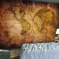Fototapeta - Świat na starej mapie 250x175