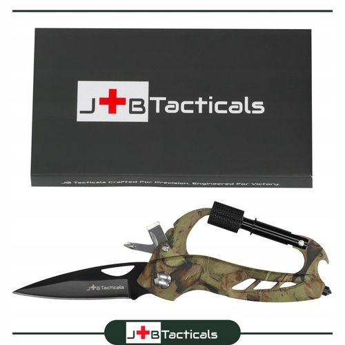 MULTITOOL Nóż karabińczyk wielofunkcyjny 6w1 śrubokręt zbijak SURVIVAL na Arena.pl