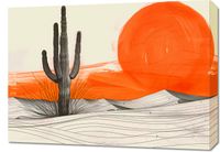 Obraz 70x50cm Kaktus Saguaro