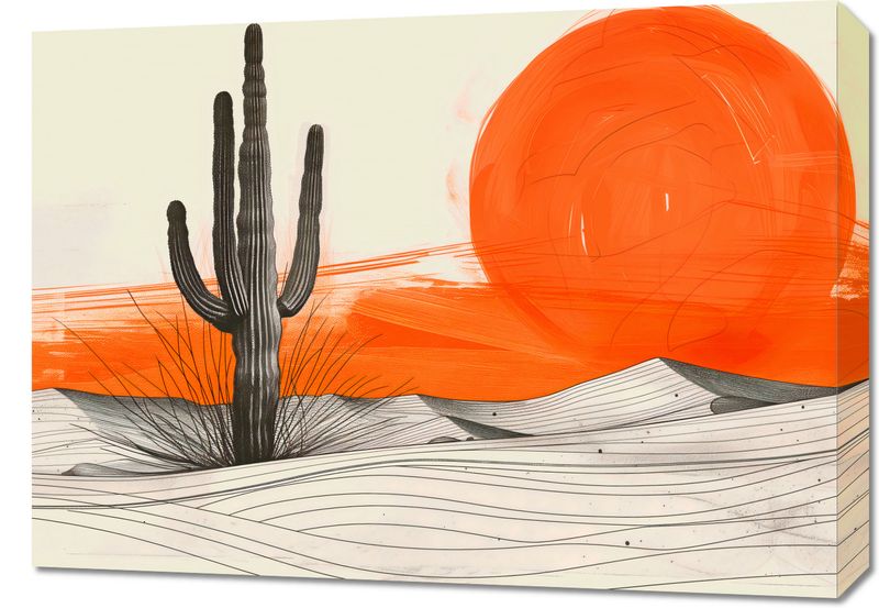 Obraz 70x50cm Kaktus Saguaro zdjęcie 1