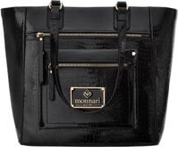 Monnari Klasyczna Torebka Damska Shopper Na Ramię Duża Czarna Logo Aktówka