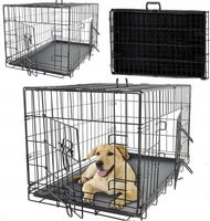 Klatka dla psa kennelowa metalowa kojec transporter dla zwierząt107x69x76XL