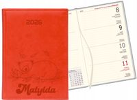 grawer Kalendarz A6 2026 TYGODNIOWY personalizowany z imieniem dużo wzorów
