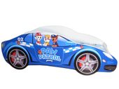Łóżko Auto Psi Patrol niebieskie 140x70 cm  PAW PATROL
