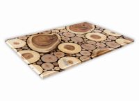 SZKLANA DESKA KUCHENNA 40x30 336b Słoje drewna