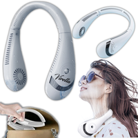 Wiatrak Na Szyję Kark Wentylator Chłodzący Przenośny Cichy 3 Tryby USB