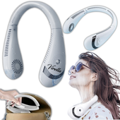 Wiatrak Na Szyję Kark Wentylator Chłodzący Przenośny Cichy 3 Tryby USB