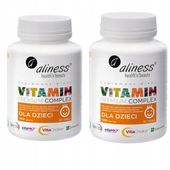2x Aliness, Kompleks Witamin dla Dzieci Premium tabletki do ssania 120 szt.