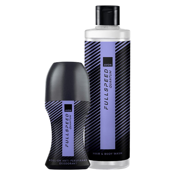 Avon Full Speed Quantum Zestaw [Roll-on + Żel] zdjęcie 1
