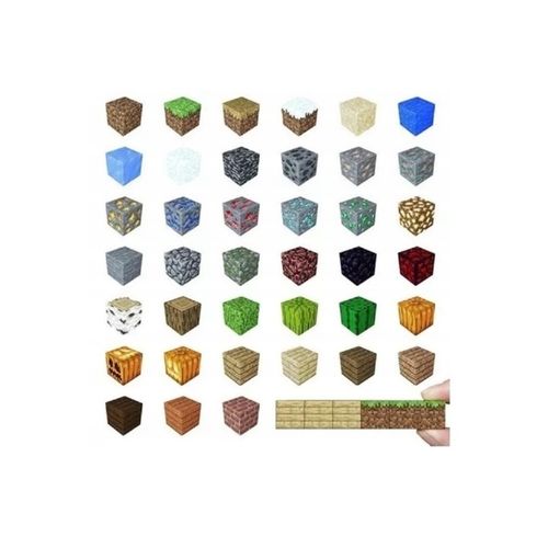 KLOCKI MAGNETYCZNE KLOCKI SZEŚCIANY 128 KLOCKÓW + 4 LUDZIK KLOCKI PIKSELE na Arena.pl