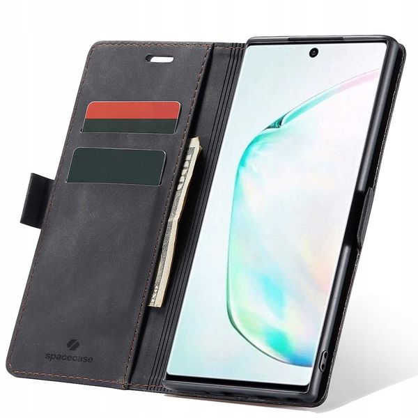 Spacecase Wallet Galaxy Note 10+ black zdjęcie 1