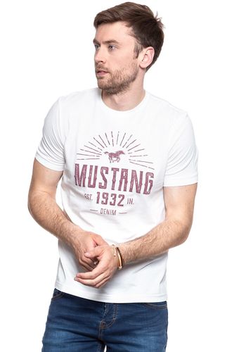 MUSTANG Basic Print Tee CLOUD DANCER 1007533 2020 M na Arena.pl
