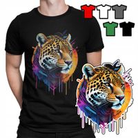 KOSZULKA T-SHIRT MĘSKI WZORY WYBÓR - ZE ZWIERZĘTAMI PANTERA TYGRYS - XXL