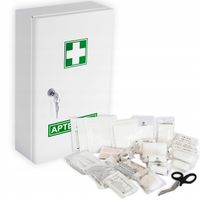 APTECZKA PIERWSZEJ POMOCY APTECZKA ZAKŁADOWA APTECZKA METALOWA Z KLUCZYKIEM