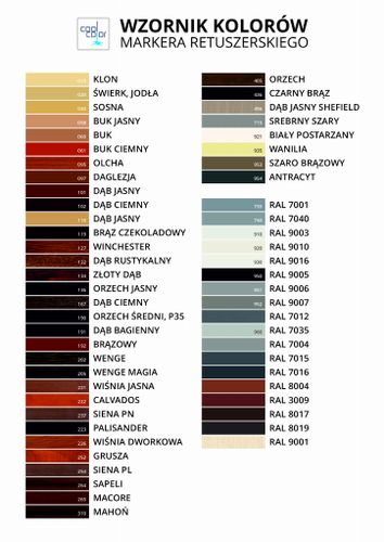 Pisak Marker retuszerski do mebli, schodów i podłóg,  Klon 015 na Arena.pl