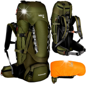 Plecak Trekkingowy Wycieczkowy 60L Turystyczny Wodoodporny + Pokrowiec NILS