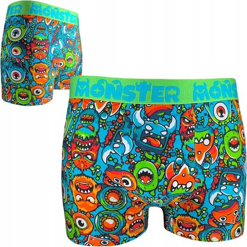 NETi Dopasowane Kolorowe Bokserki Męskie Bawełna-Modal z Szeroką Gumą 4-Pak na Arena.pl