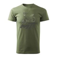 Koszulka motocyklowa z motocyklem na motor CF MOTO 700 MT męska khaki REGULAR S