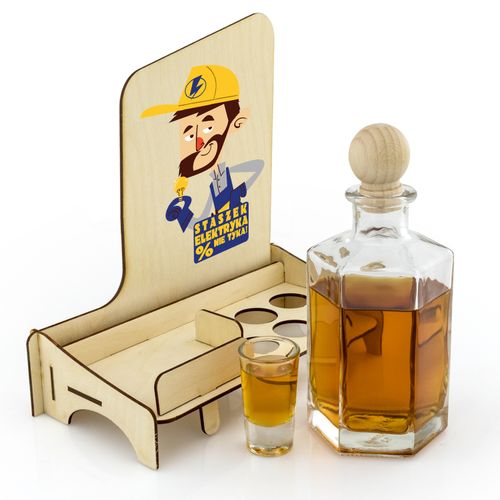 Zestaw KARAFKA  i kieliszki śmieszny prezent dla elektryka na Arena.pl