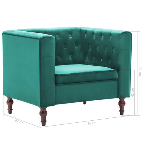 Fotel, zielony, aksamit na Arena.pl